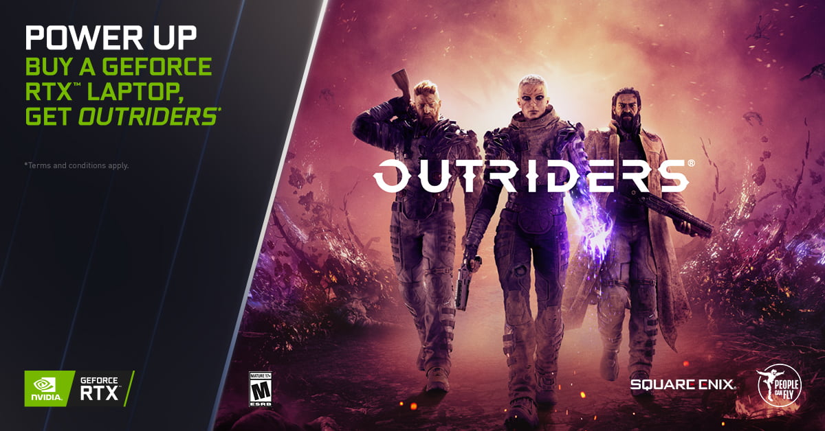 Integrarea cu UE4 aduce roade pentru DLSS. Outriders la pachet cu laptopuri GeForce RTX