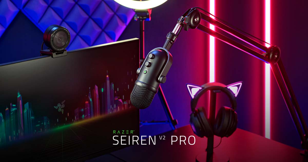 Razer lanseaza doua microfoane Seiren V2 pentru streameri