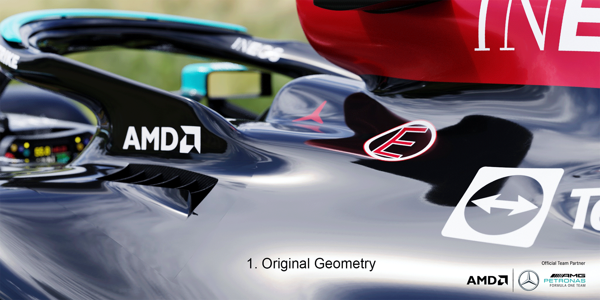 AMD prezinta o animatie 3D a masinii Mercedes-AMG F1 W12