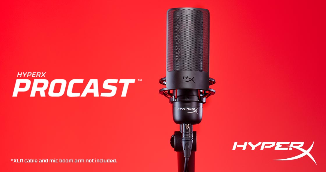 HyperX anunta microfonul HyperX ProCast XLR